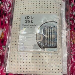 DwellStudio Polka Dot Crib Fitted Sheet